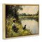 Stupell Industries Boy & Puppy Fishing Floating Frame, design by Arlington Prints